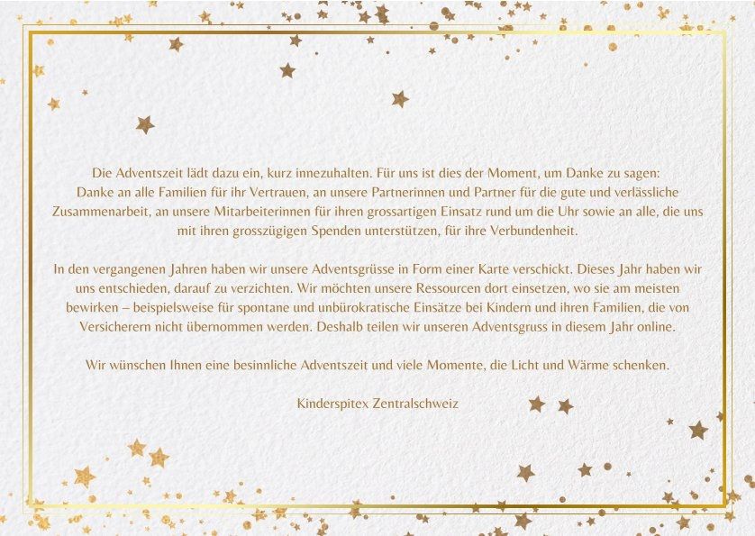 Bild Wir wünschen eine besinnliche Adventszeit und sagen Danke